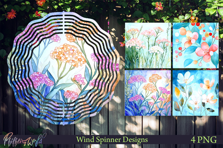 Floral Wind Spinners | Soft Petal Harmony
