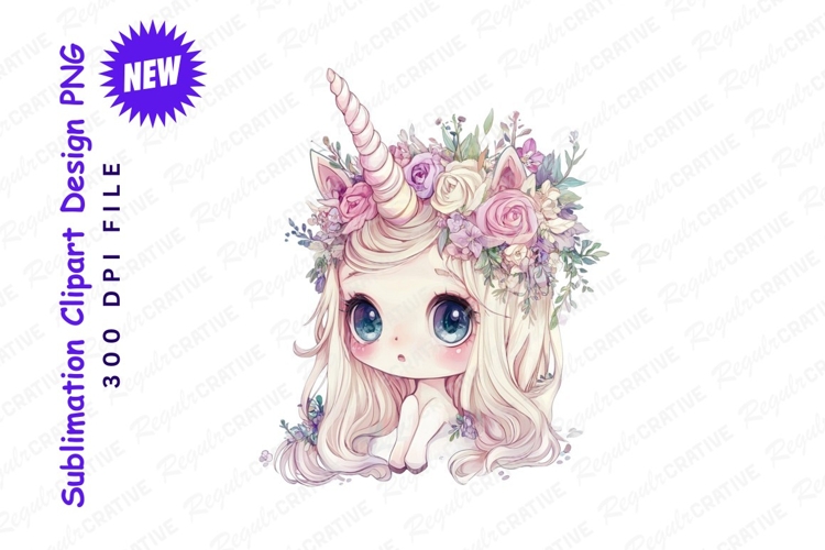 Unicorn Girl Clipart Image 24