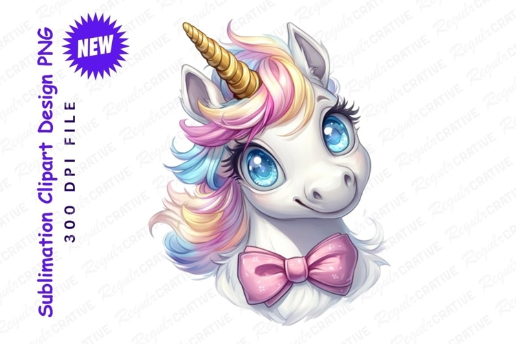 Unicorn Head Clipart Image 3
