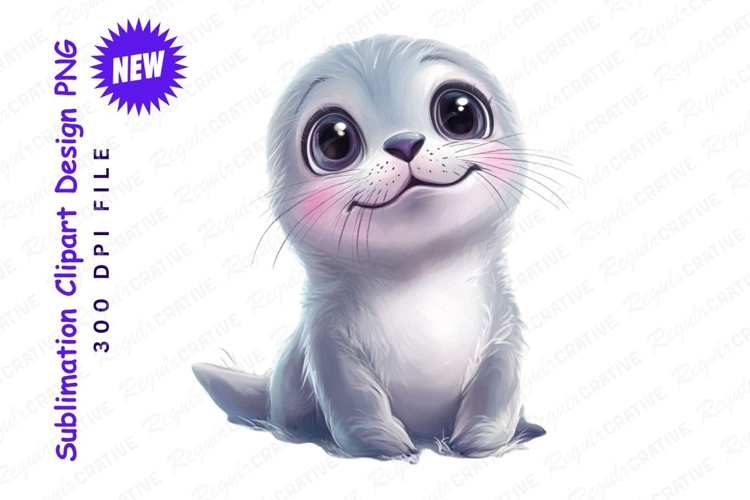 Cute Seal Clipart Png Adorable Animal Illustration