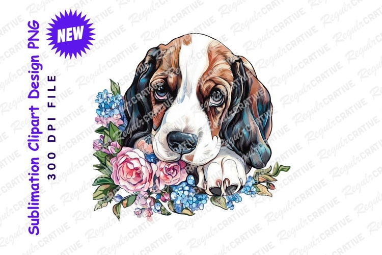 Basset Hound Clipart Image 5