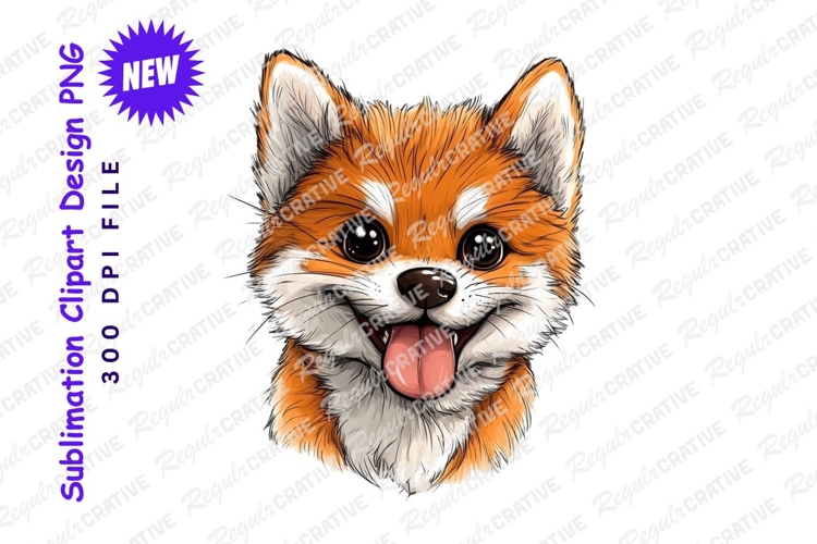 Fox face clipart