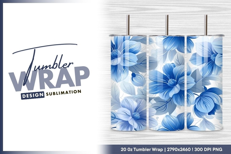 Blue Flowers Clipart Image 9