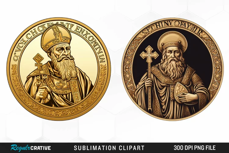 Watercolor Golden Coin PNG Clipart