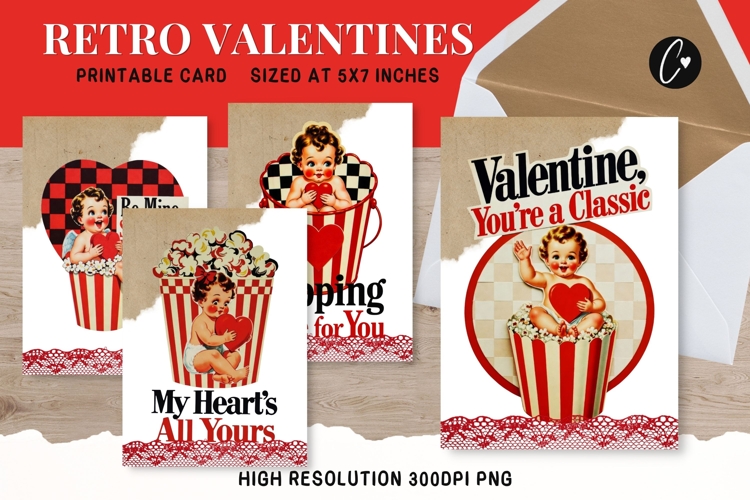 Retro Valentine Cupid Card | Funny Printable Valentines