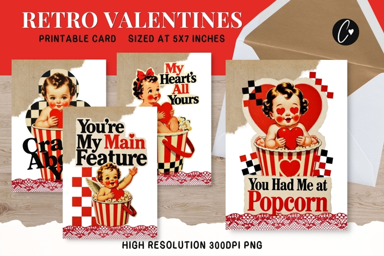 Retro Valentine Cupid Card | Funny Printable Valentines