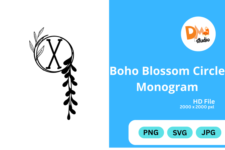 Boho Flower Clipart Image 12