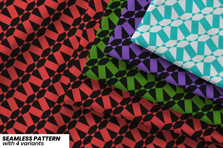 Crimson Lattice Pattern