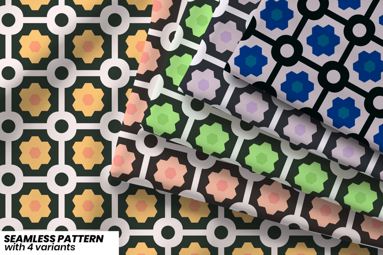 Geometric Seamless Pattern Image 11