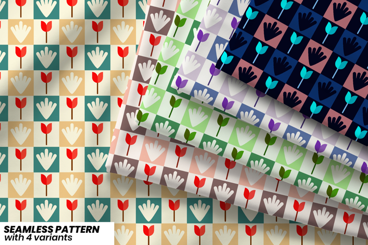 Floral Mosaic Pattern