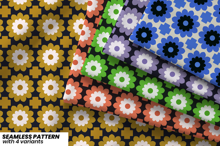 Floral Cross Pattern