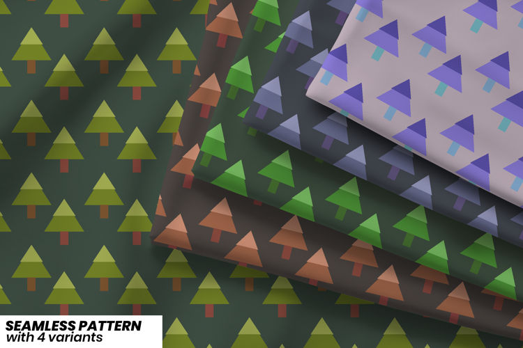 Stacked Pine Pattern