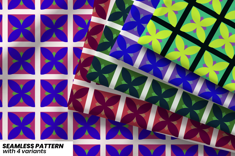 Indigo Petal Pattern