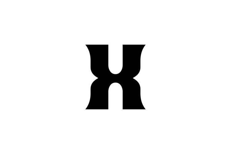 X letter logo design. X