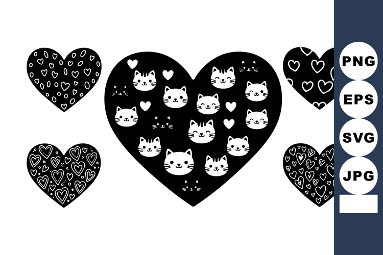 White Heart Clipart Image 4