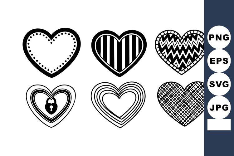 Outline Heart Clipart Image 10