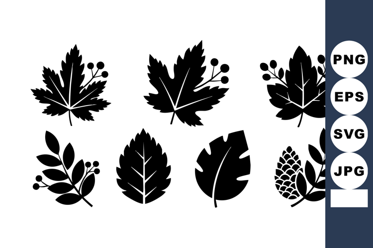 Fall Leaves Silhouette Image 19
