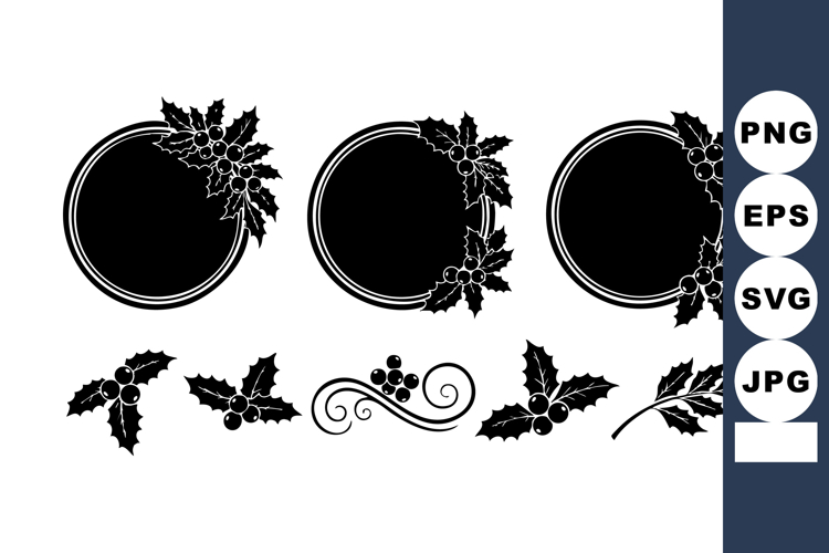 Holly Border Clipart Image 20