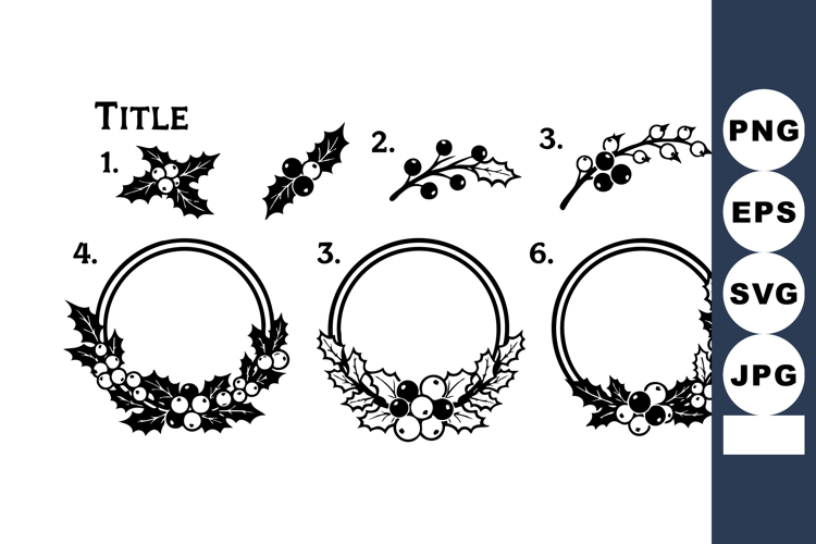 Holly Vector Image 9