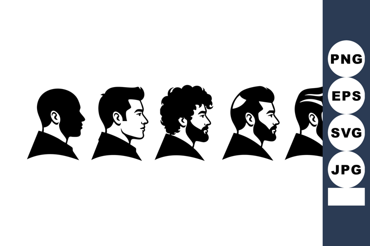 Male Head Silhouette Image 4