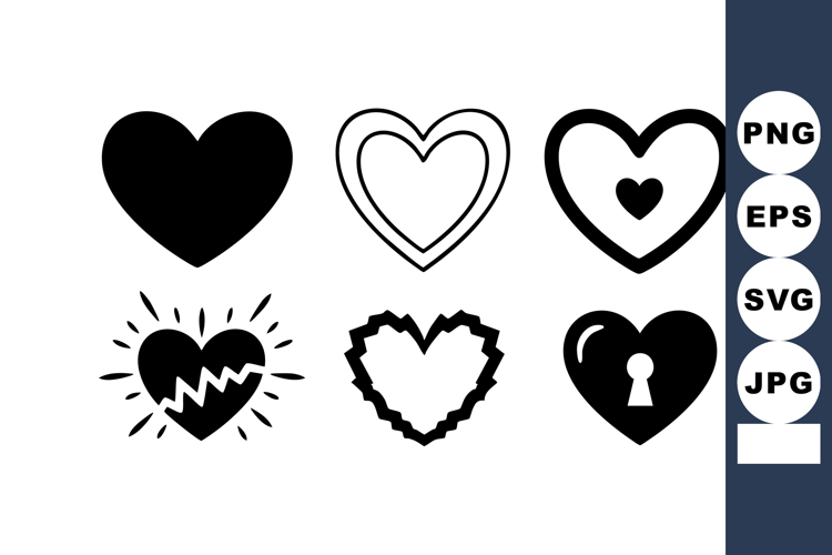 Outline Heart Clipart Image 21