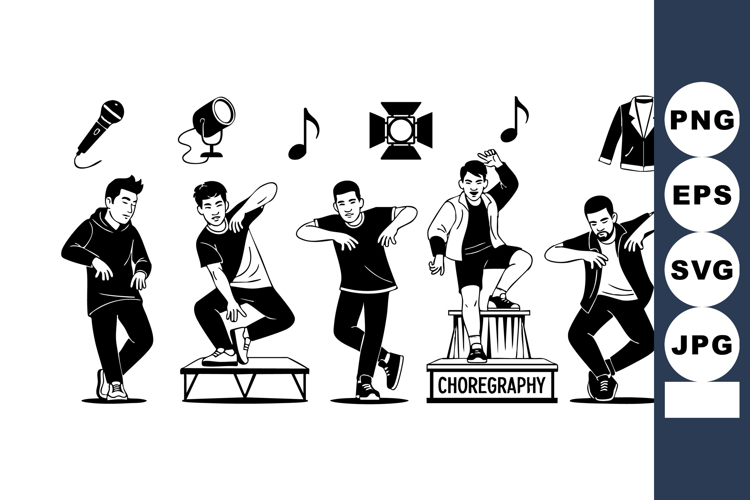 Jacket Black And White Clipart Image 11