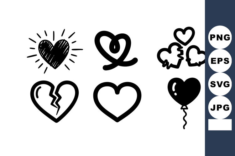 Outline Heart Clipart Image 9