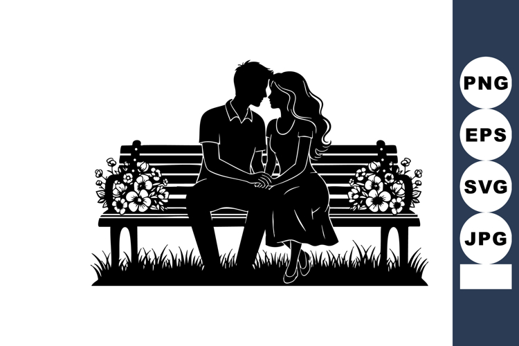 Couple Silhouette Image 4