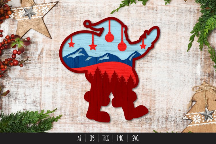 3D Christmas SVG Image 15
