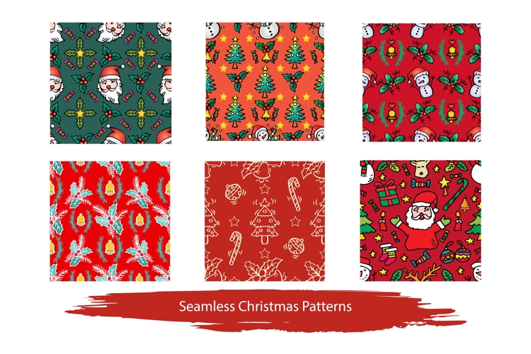 Seamless christmas patterns