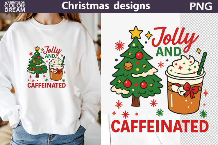 Christmas Coffee Sublimation | Jolly And Caffeinated