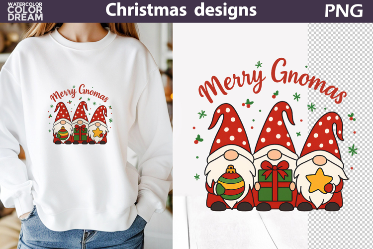 Christmas Gnomes Sublimation | Merry Gnomas