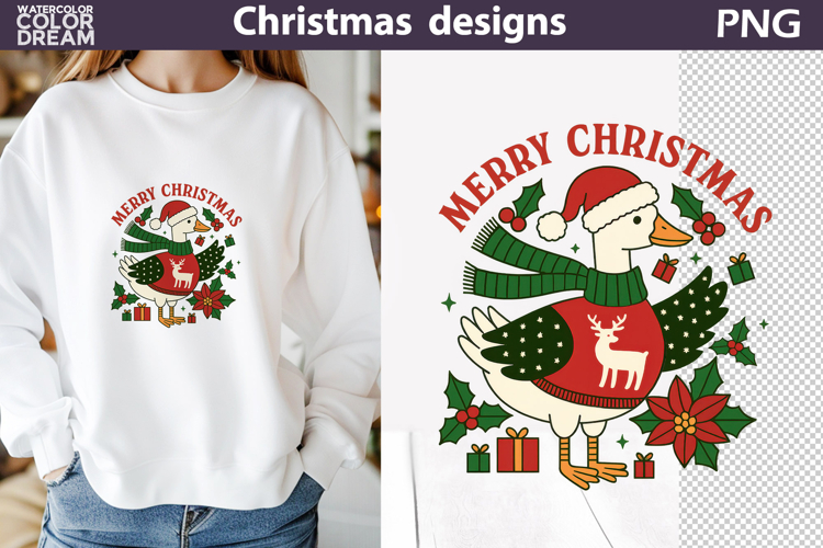 Christmas Goose Sublimation | Merry Christmas