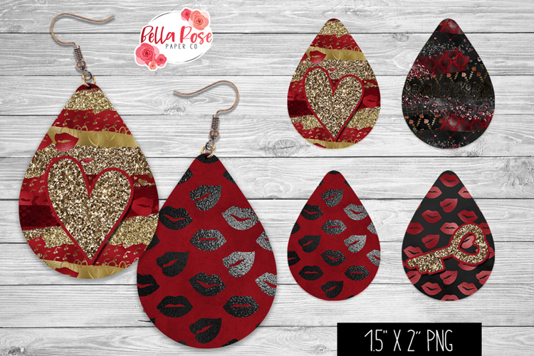 XOXO Valentines Day | 4 Sets of Teardrop Earrings