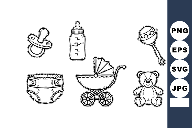Baby Rattle Clipart Image 7