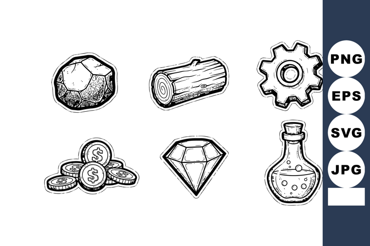 Black And White Hand Clipart Image 14