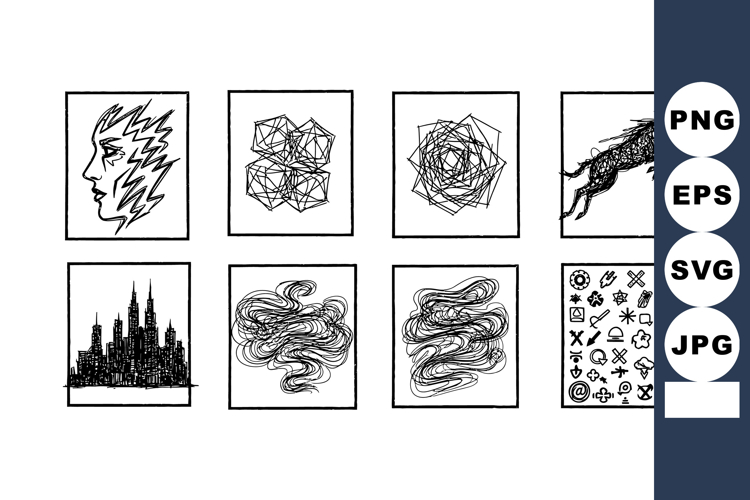 Black And White Animal Clipart Image 13