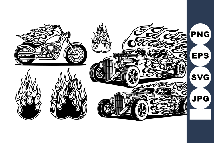 Motorcycle Clipart Image 8