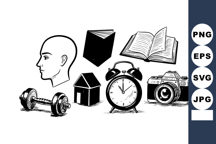 Black And White Camera Icon Image 3
