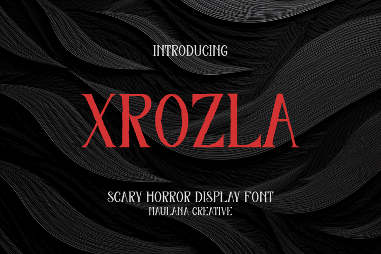 Xrozla Scary Serif Horror Display