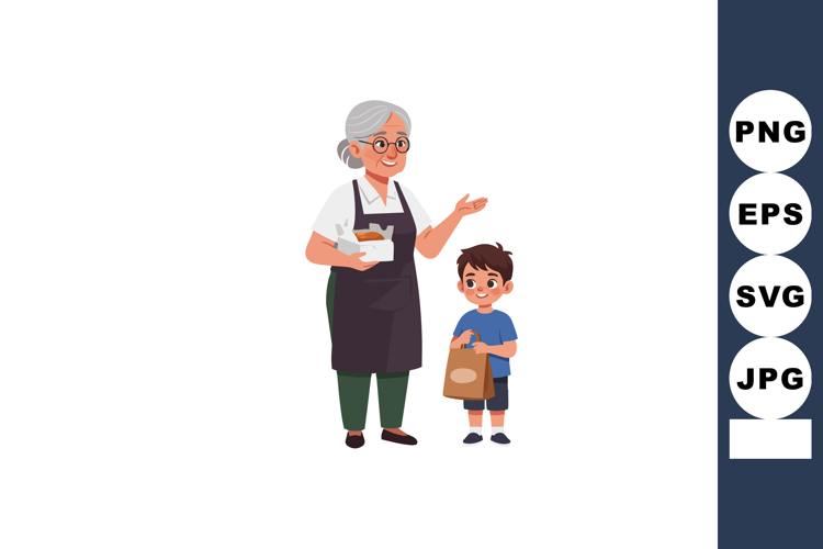 Grandmother Clipart Image 3