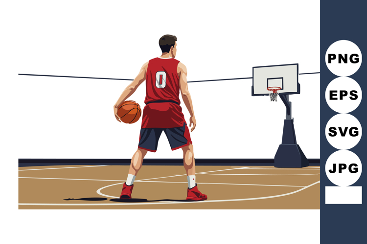 Basketball Court Clipart