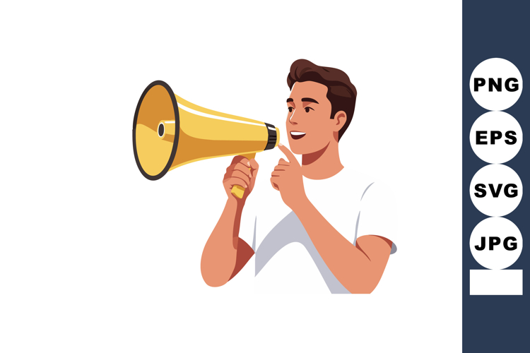 Megaphone Vector Image 18