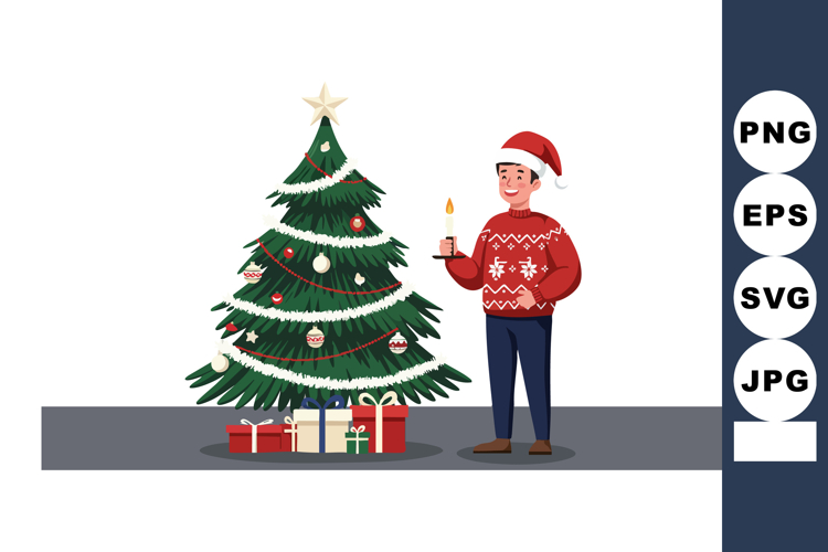 Christmas Candle Clipart