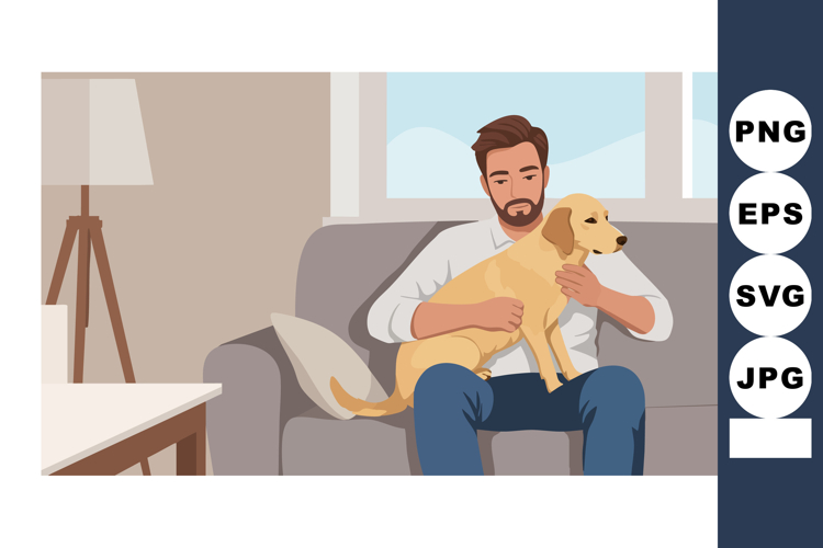 Golden Retriever Clipart Image 3