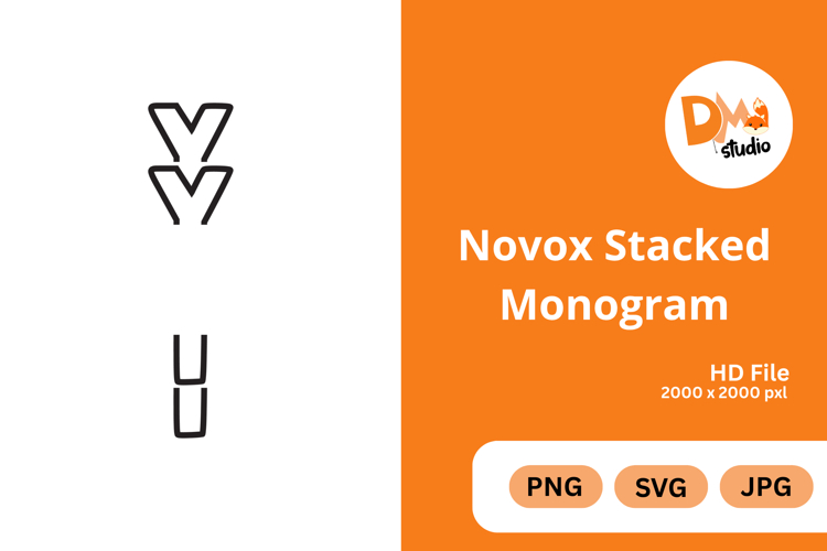 Novox Stacked Monogram