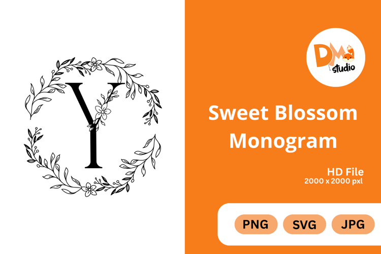 Sweet Blossom Monogram