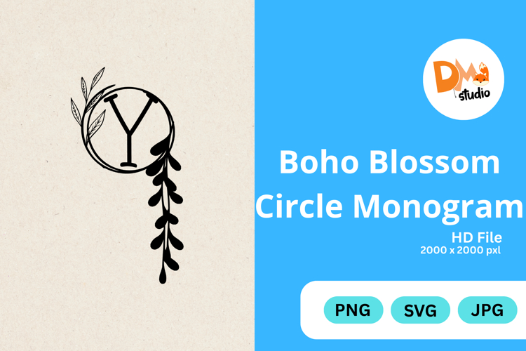 Boho Flower Clipart Image 10