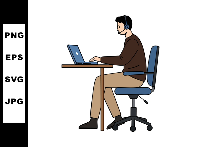 Headset Clipart Image 3