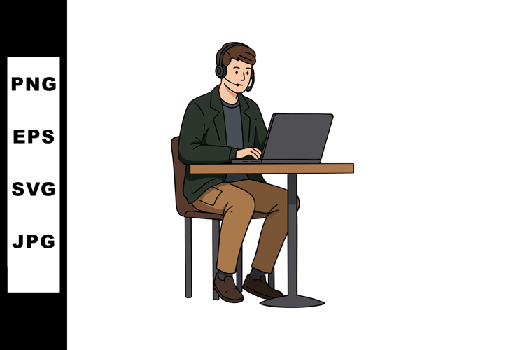 Headset Clipart Image 2